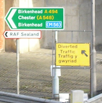 A494_Sign_Queensferry.jpeg - Shall we go to Birkenhead, Chester, or Birkenhead?