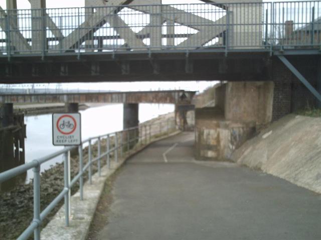 cyclist_keep_left.jpeg - Will the cyclists that are prohibited from this path please keep to the left when not using it.